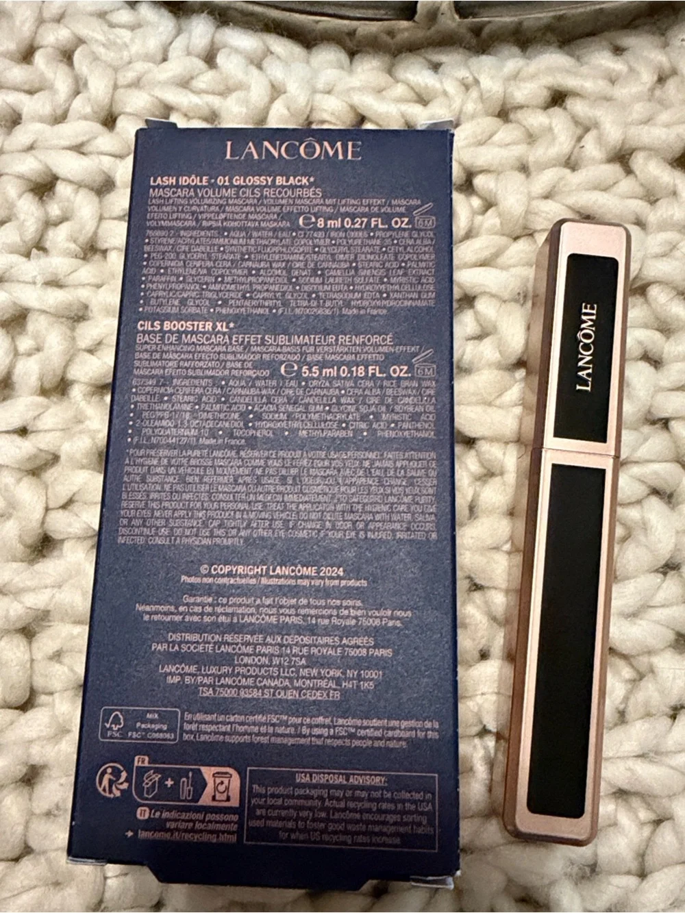 Lancôme lash idole mascara 01 glossy black mascara only .27 fl oz